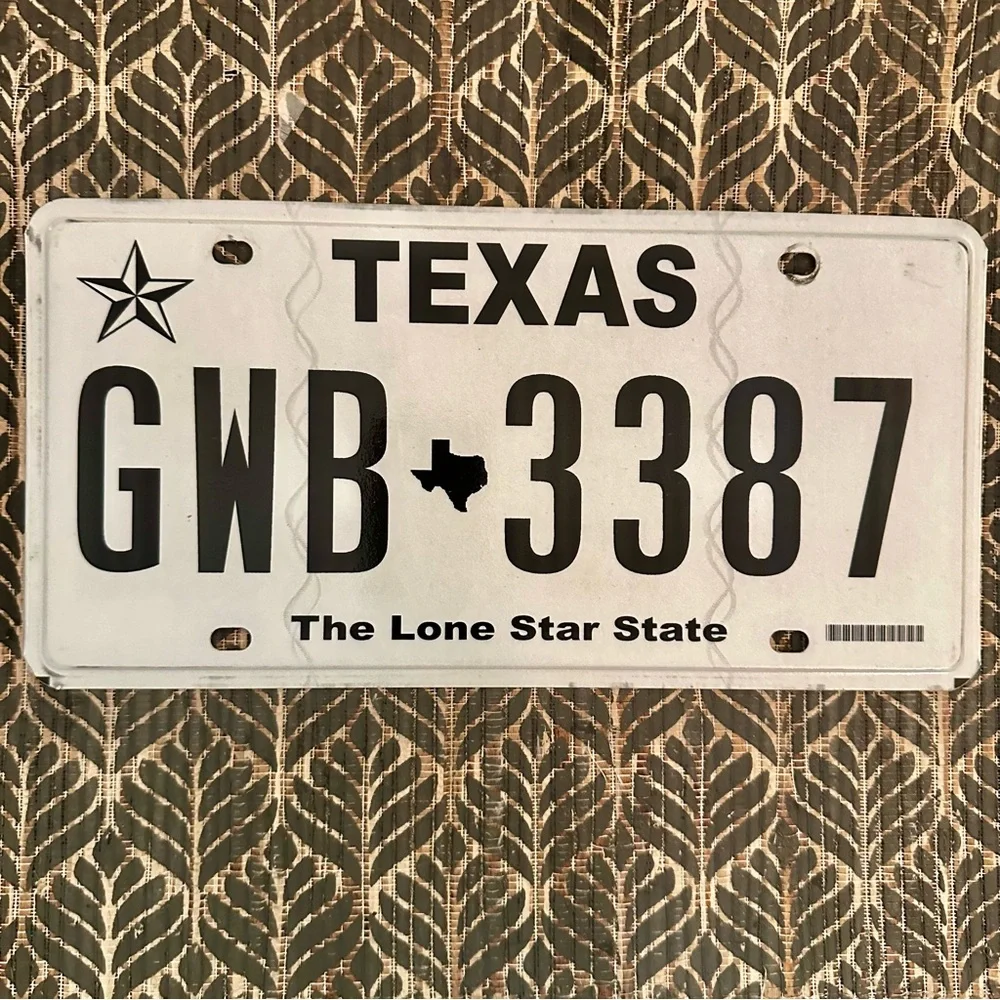 Texas The Lone Star State License Plate